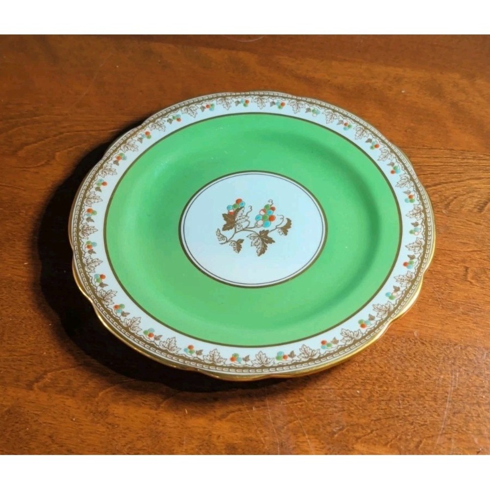 Aynsley Bone China For Jenners Edinburgh Dessert Plate Decorated Fruit #3 EUC